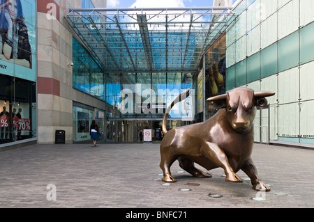 The bull in the Bullring Shopping Centre Birmingham Stock Photo