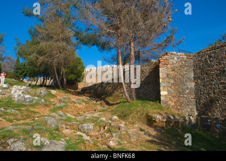 Kale the hilltop castle in Alanya Mediterranian coast Turkey Asia Stock Photo