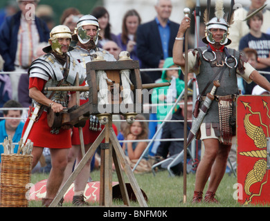 Roman legion artillery. The ballista - kind of giant crossbow firing ...