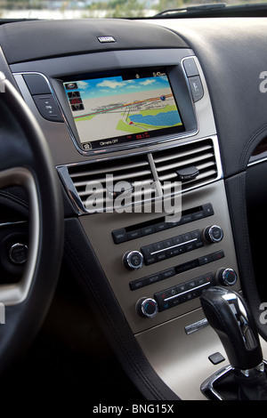 Lincoln MKT GPS console. Satellite Navigation system Stock Photo