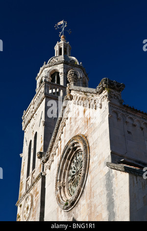 The Cathedral of St Mark Korcula Town Dalmatia Croatia Stock Photo