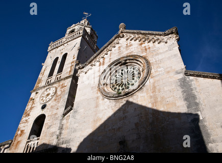 The Cathedral of St Marks Korcula Old Town Dalmatia Croatia Stock Photo