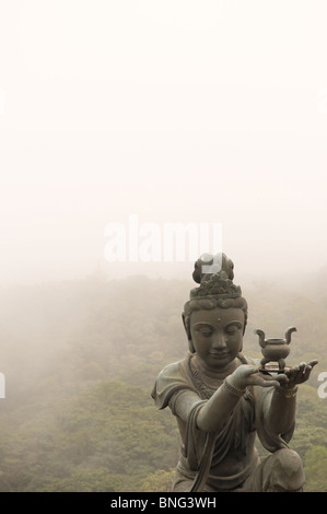 Statue at the Po Lin Monastery Lantau Hong Kong China Stock Photo
