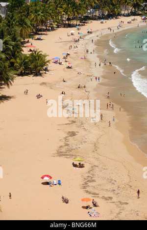 El Balneario de Luquillo, Playa Azul, Luquillo, Puerto Rico Stock Photo