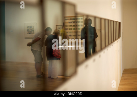 reflections in an art exhibit. Nottingham Contemporary art gallery Stock Photo