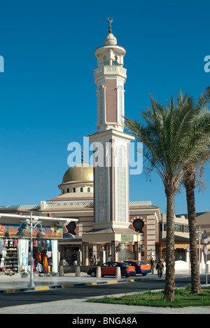 Mosque, Village Road, Hurghada, Red Sea, Egypt Stock Photo