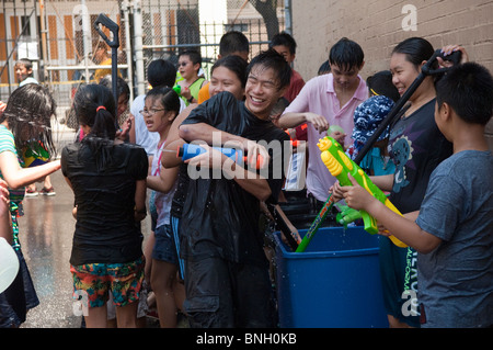 16th annual Burmese Water Festival in New York Stock Photo