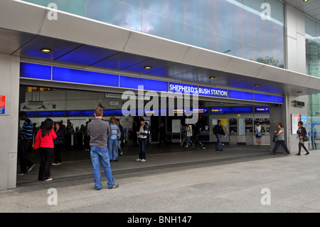 'Shepherd's Bush Station' underground tube station, London, Britain, UK Stock Photo