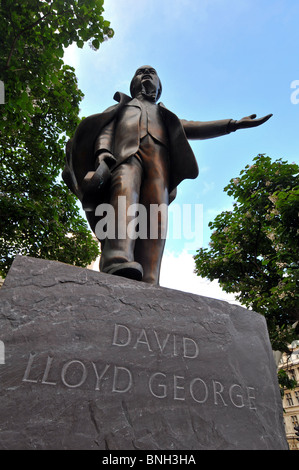 David Lloyd George statue, Prime Minister David Lloyd George, London, Britain, UK Stock Photo