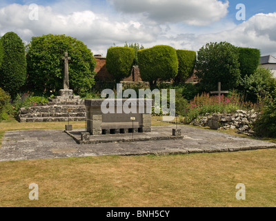 Ruins of Shaftesbury Abbey Dorset England UK Stock Photo