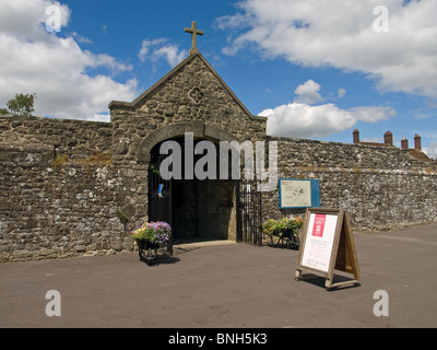 Entrance to Shaftesbury Abbey Museum & Garden Dorset England UK Stock Photo