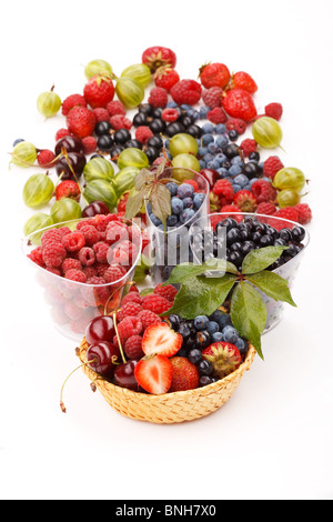 different kinds of berries Stock Photo