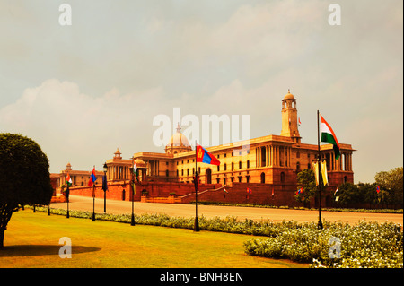 Facade of a government building, Rashtrapati Bhawan, New Delhi, India Stock Photo