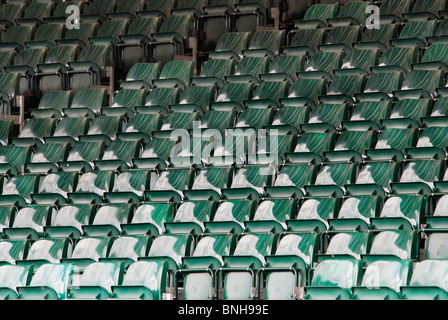Grandstand seats for Henley royal regatta, June 2010 Stock Photo