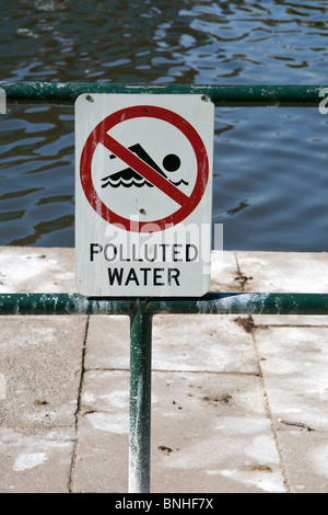 Polluted Water Sign, Australia Stock Photo - Alamy