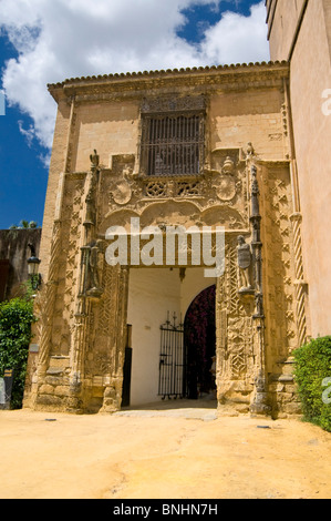 The Gardens in The Royal Alcazar Palace, Seville Spain Stock Photo