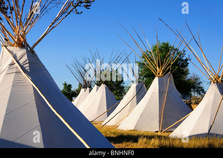 USA Crow Fair Indian Pow Wow Crow Agency Montana Powwow Native americans American natives First nation Indians culture meeting Stock Photo