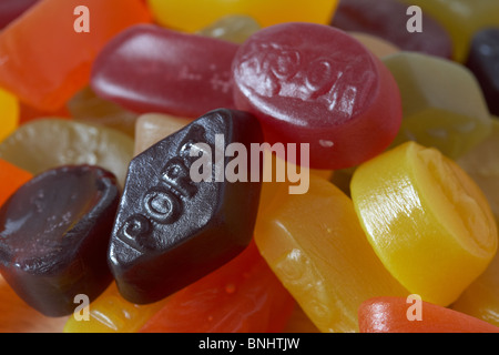 many wine gums piled up Stock Photo