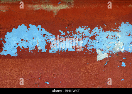 grunge red and blue aged wall texture vintage background Stock Photo