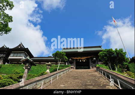 Suwa Jinja Nagasaki Kyushu island Japan Architecture Asia Entrance Exterior Gate Nagasaki City Nagasaki Prefecture Outdoor Stock Photo