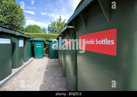 recycling bins Stock Photo