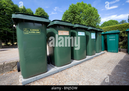 recycling bins Stock Photo