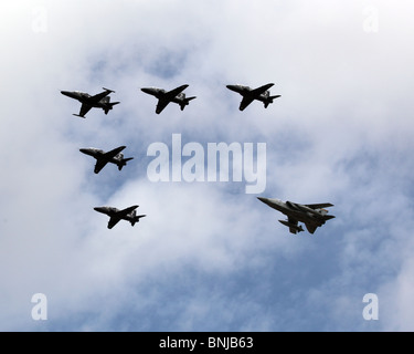 BAE Systems Hawk T1 and T2 Fairford Air Show 2010 Stock Photo