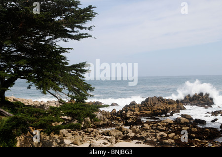 Monterey Bay Coastline, California Stock Photo