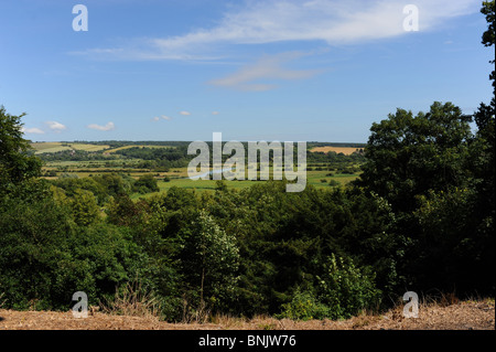 View across the Arun valley near Arundel in West Sussex UK Stock Photo