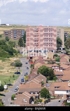 The Whitehawk council-housing estate in Brighton, East Sussex, England. Stock Photo
