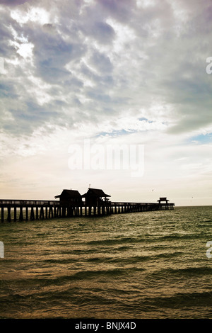 A view of the Naples Pier in Naples, Florida Stock Photo