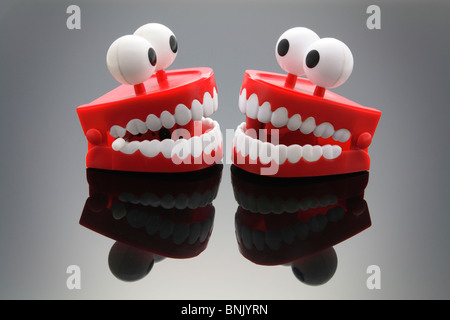 Chattering Teeth Toys Stock Photo