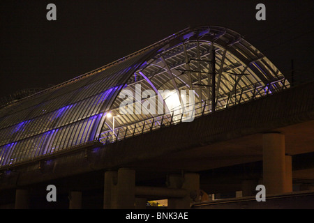 Amsterdam Sloterdijk train station at night Stock Photo