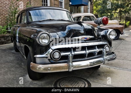 Vintage American police car, Savannah, Georgia, USA Stock Photo