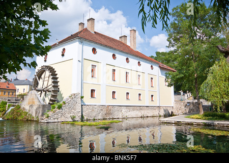 Water Mill and Pond in Tapolca Balaton Hungary Stock Photo