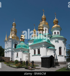 Church and belltower at Far Caves in Kiev-Pechersk Lavra Stock Photo