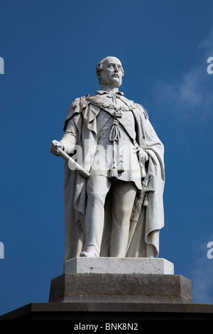 Statue of Albert the Good Prince Albert consort to Queen Victoria Tenby Pembrokeshire Wales UK Stock Photo