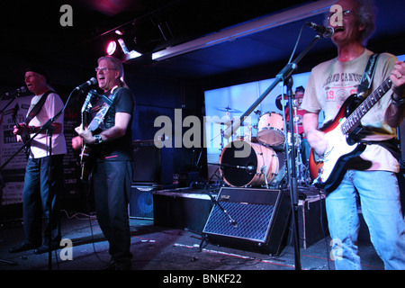 Les Sauterelles pop group music Swiss band group Liverpool Cavern club Liverpool England Swiss the Beatles appearance Toni Stock Photo