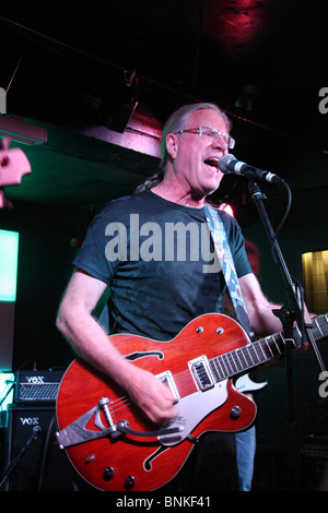 Les Sauterelles pop group music Swiss band group Liverpool Cavern club Liverpool England Swiss the Beatles appearance Toni Stock Photo