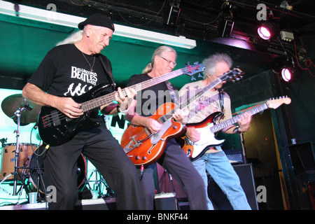 Les Sauterelles pop group music Swiss band group Liverpool Cavern club Liverpool England Swiss the Beatles appearance Toni Stock Photo