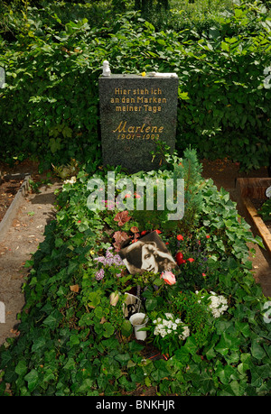 Marlene Dietrich s Grave Friedhof III Berlin Friedenau Germany Stock ...