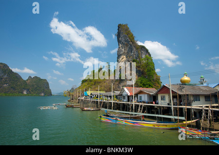Asia Asian island isle islands isles Phuket South-East Asia Thailand fishing village Pannyi Stock Photo