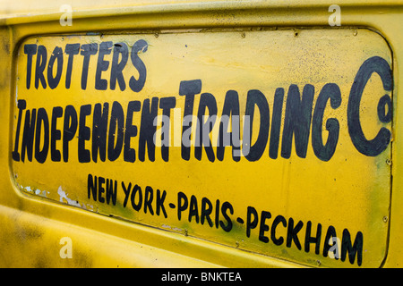 The Reliant Robin Trotters independent Trading at a show in Northamptonshire Stock Photo