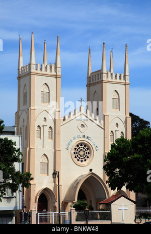 Malaysia, Melaka, Malacca, Church of St Francis Xavier, Stock Photo