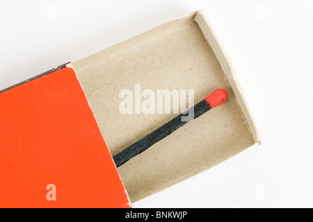 Black Match with white background Stock Photo