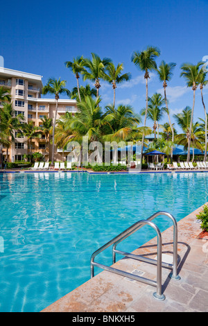 The swimming pool area of the Hyatt Dorado resort near San Juan, Puerto Rico. Stock Photo