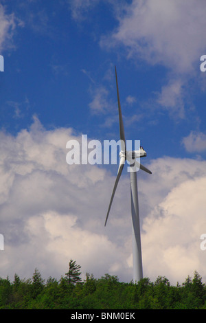 Wind Turbine at Tucker County Wind Farm on Backbone Mountain, Thomas, West Virginia, USA Stock Photo