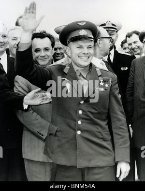 YURI GAGARIN (1934-1968)  Soviet cosmonaut and the first man in space Stock Photo