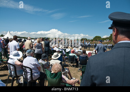 Spectators at 70th Anniversary of the Battle of Britain Stock Photo