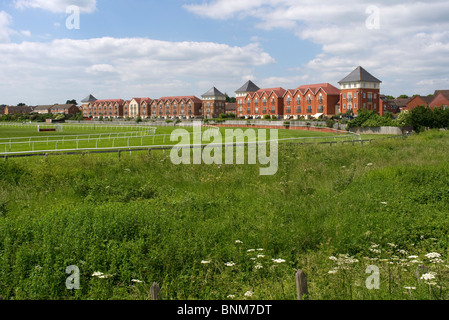 racecourse new housing and flats stratford upon avon warwickshire england uk Stock Photo